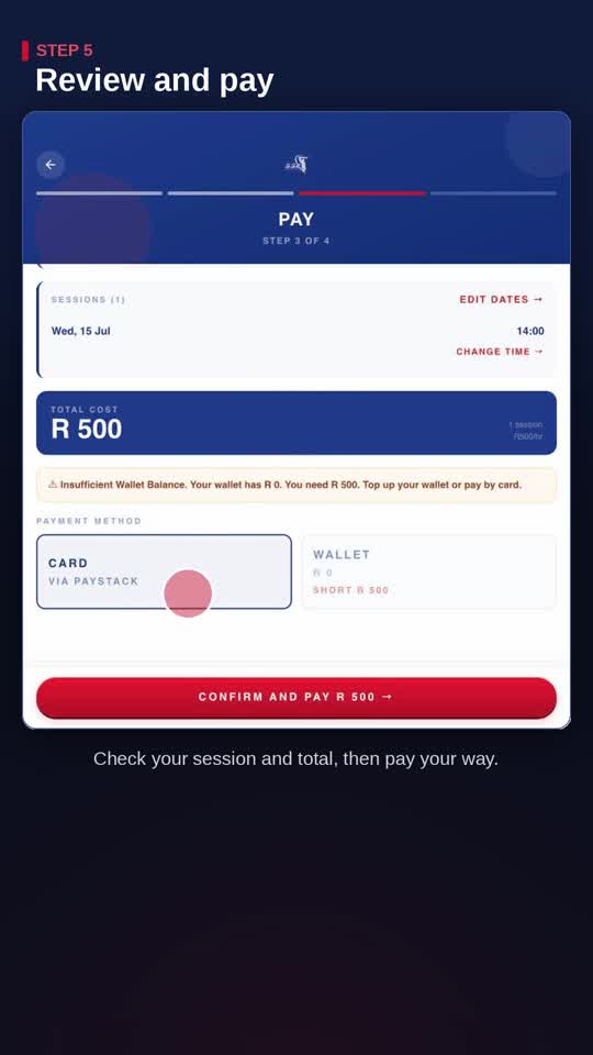 Review and pay